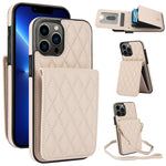 YM015 Crossbody Rhombic Card Bag RFID Phone Case, For iPhone 14 Pro Max, For iPhone 13 Pro Max, For iPhone 13 Pro, For iPhone 13, For iPhone 12 / 12 Pro, For iPhone 12 Pro Max, For iPhone 11 Pro Max, For iPhone 11