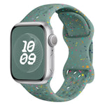 Hole Style Butterfly Buckle Camouflage Silicone Watch Band, For Apple Watch Series 8 41mm, For Apple Watch Series 8 45mm, For Apple Watch SE 2022 40mm, For Apple Watch SE 2022 44mm