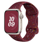Hole Style Butterfly Buckle Camouflage Silicone Watch Band, For Apple Watch Series 8 41mm, For Apple Watch Series 8 45mm, For Apple Watch SE 2022 40mm, For Apple Watch SE 2022 44mm