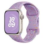 Hole Style Butterfly Buckle Camouflage Silicone Watch Band, For Apple Watch Series 7 41mm, For Apple Watch Series 7 45mm, For Apple Watch SE 40mm, For Apple Watch SE 44mm
