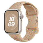 Hole Style Butterfly Buckle Camouflage Silicone Watch Band, For Apple Watch Series 7 41mm, For Apple Watch Series 7 45mm, For Apple Watch SE 40mm, For Apple Watch SE 44mm