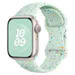 Hole Style Butterfly Buckle Camouflage Silicone Watch Band, For Apple Watch Series 6 40mm, For Apple Watch Series 6 44mm, For Apple Watch Series 5 44mm, For Apple Watch Series 5 40mm