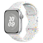 Hole Style Butterfly Buckle Camouflage Silicone Watch Band, For Apple Watch Series 4 44mm, For Apple Watch Series 4 40mm, For Apple Watch Series 3 38mm, For Apple Watch Series 3 42mm