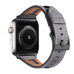 Mesh Calfskin Genuine Leather Watch Band, For Apple Watch SE 40mm, For Apple Watch SE 44mm, For Apple Watch Series 6 40mm, For Apple Watch Series 6 44mm, For Apple Watch Series 5 44mm, For Apple Watch Series 5 40mm