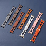 Mesh Calfskin Genuine Leather Watch Band, For Apple Watch SE 2023 44mm, For Apple Watch SE 2023 40mm, For Apple Watch Ultra 2 49mm, For Apple Watch Series 9 45mm, For Apple Watch Series 9 41mm, For Apple Watch Ultra 49mm
