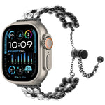 Rhinestone Metal Bracelet Watch Band, For Apple Watch SE 2023 44mm, For Apple Watch SE 2023 40mm, For Apple Watch Ultra 2 49mm, For Apple Watch Series 9 45mm, For Apple Watch Series 9 41mm, For Apple Watch Ultra 49mm, For Apple Watch Series 8 41mm     ...