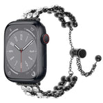 Rhinestone Metal Bracelet Watch Band, For Apple Watch SE 40mm, For Apple Watch SE 44mm, For Apple Watch Series 6 40mm, For Apple Watch Series 6 44mm, For Apple Watch Series 5 44mm, For Apple Watch Series 5 40mm, For Apple Watch Series 4 44mm           ...