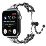 Rhinestone Metal Bracelet Watch Band, For Apple Watch SE 40mm, For Apple Watch SE 44mm, For Apple Watch Series 6 40mm, For Apple Watch Series 6 44mm, For Apple Watch Series 5 44mm, For Apple Watch Series 5 40mm, For Apple Watch Series 4 44mm           ...