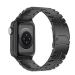 Double Lock Buckle Turtle Titanium Steel Watch Band, For Apple Watch 42mm, For Apple Watch 38mm