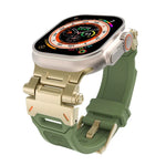 Stainless Steel Connector TPU Watch Band, For Apple Watch Series 9 45mm, For Apple Watch Ultra 49mm