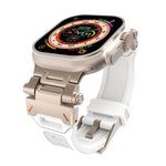 Stainless Steel Connector TPU Watch Band, For Apple Watch Series 6 44mm, For Apple Watch Series 5 44mm