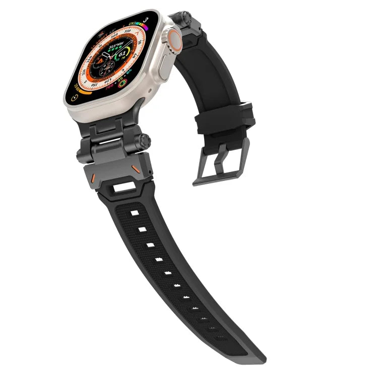 Stainless Steel Connector TPU Watch Band, For Apple Watch Series 4 44mm, For Apple Watch Series 3 42mm