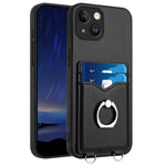 R20 Ring Card Holder Phone Case, For iPhone 14 Plus, For iPhone 14, For iPhone 14 Pro, For iPhone 14 Pro Max, For iPhone SE 2022 / SE 2020 / 8, For iPhone 13 Pro Max, For iPhone 13 Pro, For iPhone 13