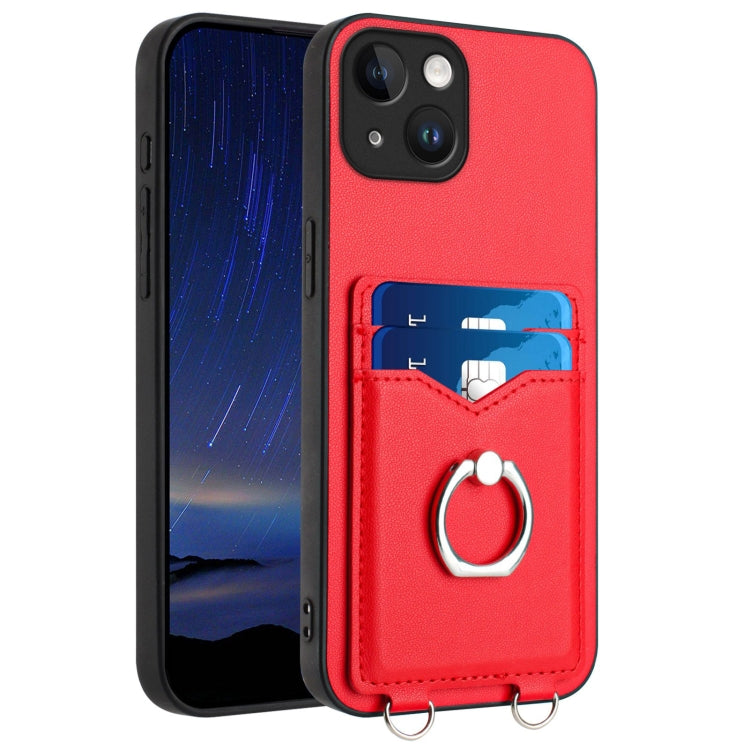 R20 Ring Card Holder Phone Case, For iPhone 14 Plus, For iPhone 14, For iPhone 14 Pro, For iPhone 14 Pro Max, For iPhone SE 2022 / SE 2020 / 8, For iPhone 13 Pro Max, For iPhone 13 Pro, For iPhone 13