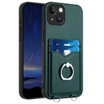 R20 Ring Card Holder Phone Case, For iPhone 14 Plus, For iPhone 14, For iPhone 14 Pro, For iPhone 14 Pro Max, For iPhone SE 2022 / SE 2020 / 8, For iPhone 13 Pro Max, For iPhone 13 Pro, For iPhone 13