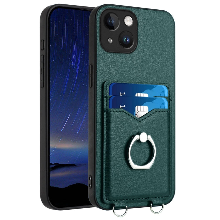 R20 Ring Card Holder Phone Case, For iPhone 14 Plus, For iPhone 14, For iPhone 14 Pro, For iPhone 14 Pro Max, For iPhone SE 2022 / SE 2020 / 8, For iPhone 13 Pro Max, For iPhone 13 Pro, For iPhone 13