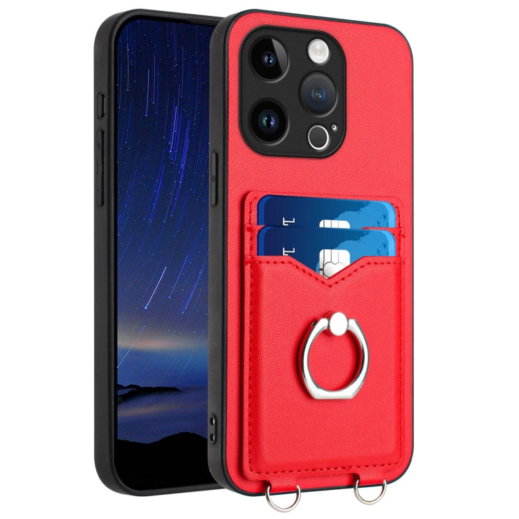 R20 Ring Card Holder Phone Case, For iPhone 14 Plus, For iPhone 14, For iPhone 14 Pro, For iPhone 14 Pro Max, For iPhone SE 2022 / SE 2020 / 8, For iPhone 13 Pro Max, For iPhone 13 Pro, For iPhone 13