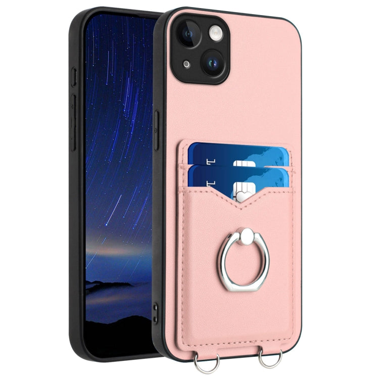 R20 Ring Card Holder Phone Case, For iPhone 14 Plus, For iPhone 14, For iPhone 14 Pro, For iPhone 14 Pro Max, For iPhone SE 2022 / SE 2020 / 8, For iPhone 13 Pro Max, For iPhone 13 Pro, For iPhone 13
