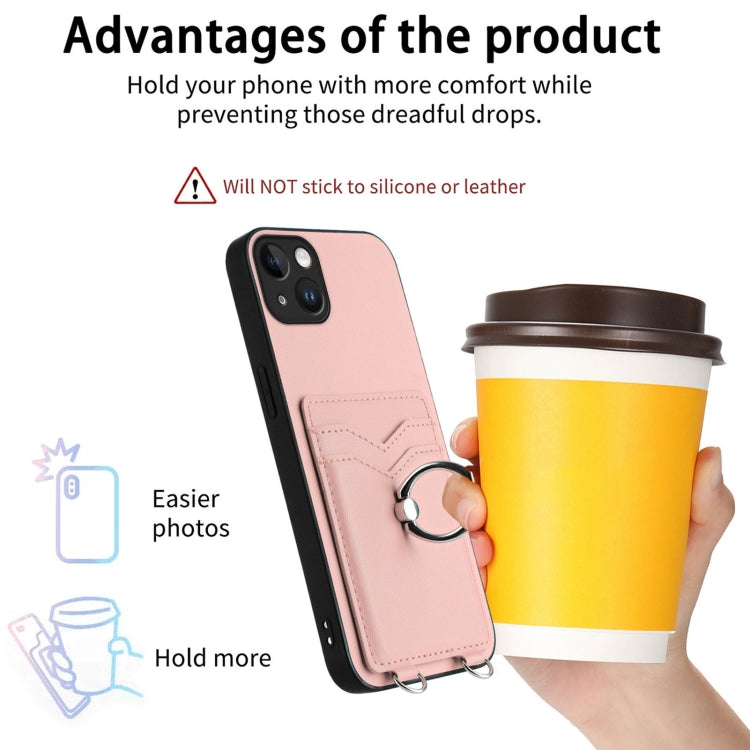 R20 Ring Card Holder Phone Case, For iPhone 14 Plus, For iPhone 14, For iPhone 14 Pro, For iPhone 14 Pro Max, For iPhone SE 2022 / SE 2020 / 8, For iPhone 13 Pro Max, For iPhone 13 Pro, For iPhone 13