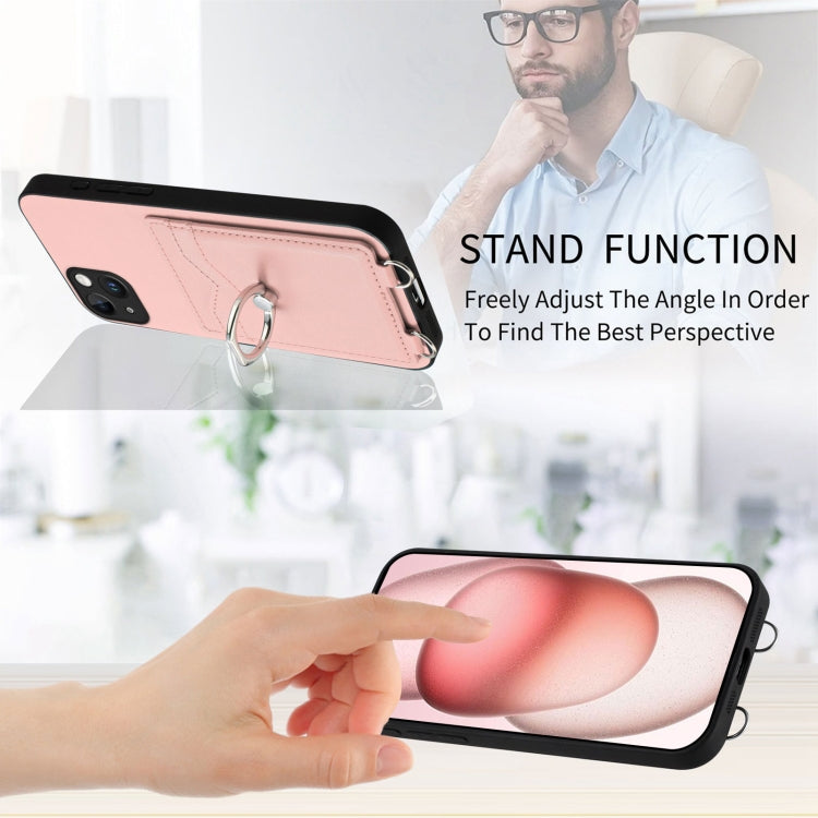 R20 Ring Card Holder Phone Case, For iPhone 14 Plus, For iPhone 14, For iPhone 14 Pro, For iPhone 14 Pro Max, For iPhone SE 2022 / SE 2020 / 8, For iPhone 13 Pro Max, For iPhone 13 Pro, For iPhone 13