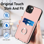 R20 Ring Card Holder Phone Case, For iPhone 14 Plus, For iPhone 14, For iPhone 14 Pro, For iPhone 14 Pro Max, For iPhone SE 2022 / SE 2020 / 8, For iPhone 13 Pro Max, For iPhone 13 Pro, For iPhone 13