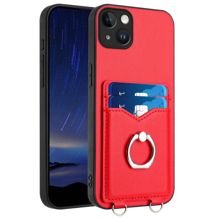 R20 Ring Card Holder Phone Case, For iPhone 14 Plus, For iPhone 14, For iPhone 14 Pro, For iPhone 14 Pro Max, For iPhone SE 2022 / SE 2020 / 8, For iPhone 13 Pro Max, For iPhone 13 Pro, For iPhone 13