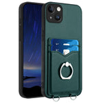 R20 Ring Card Holder Phone Case, For iPhone 14 Plus, For iPhone 14, For iPhone 14 Pro, For iPhone 14 Pro Max, For iPhone SE 2022 / SE 2020 / 8, For iPhone 13 Pro Max, For iPhone 13 Pro, For iPhone 13