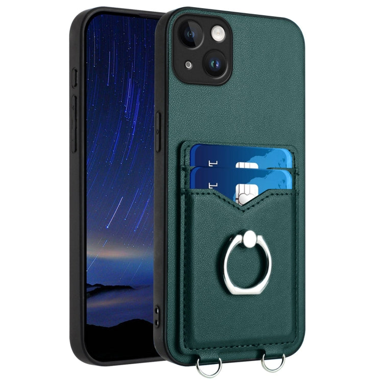 R20 Ring Card Holder Phone Case, For iPhone 14 Plus, For iPhone 14, For iPhone 14 Pro, For iPhone 14 Pro Max, For iPhone SE 2022 / SE 2020 / 8, For iPhone 13 Pro Max, For iPhone 13 Pro, For iPhone 13