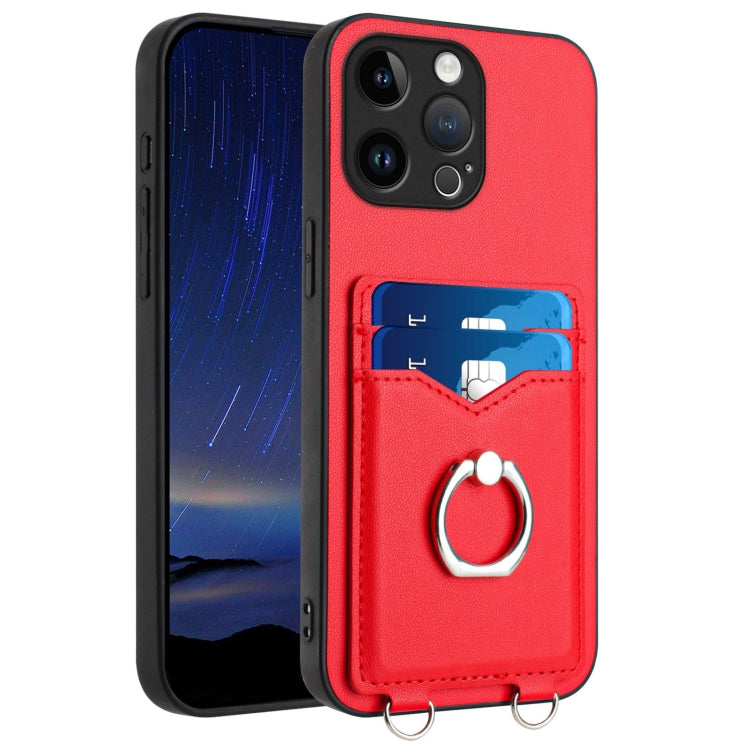 R20 Ring Card Holder Phone Case, For iPhone 14 Plus, For iPhone 14, For iPhone 14 Pro, For iPhone 14 Pro Max, For iPhone SE 2022 / SE 2020 / 8, For iPhone 13 Pro Max, For iPhone 13 Pro, For iPhone 13