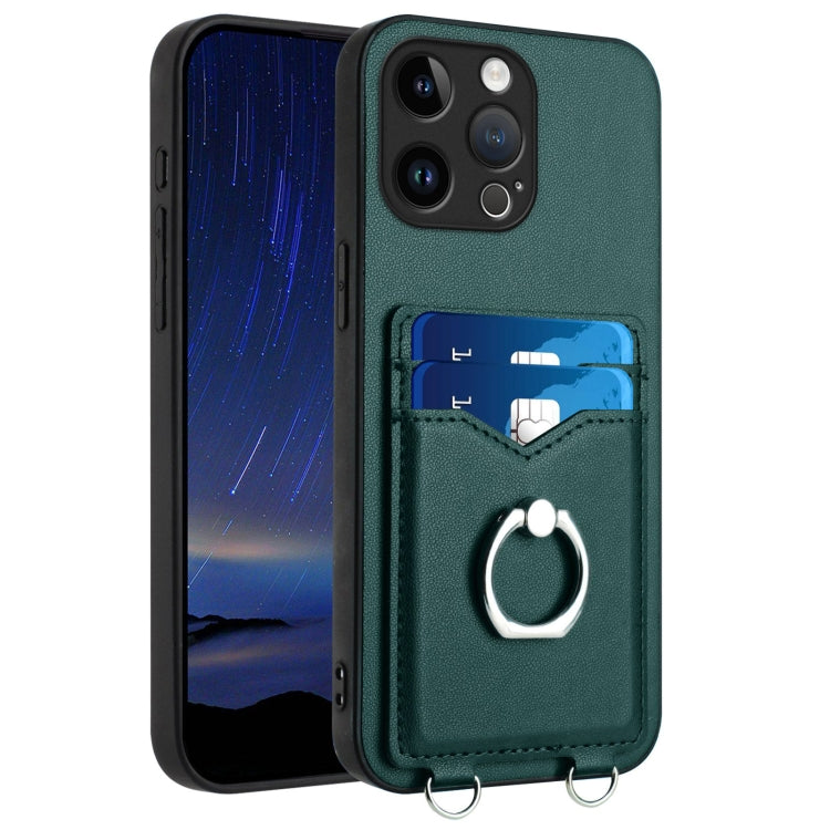 R20 Ring Card Holder Phone Case, For iPhone 14 Plus, For iPhone 14, For iPhone 14 Pro, For iPhone 14 Pro Max, For iPhone SE 2022 / SE 2020 / 8, For iPhone 13 Pro Max, For iPhone 13 Pro, For iPhone 13