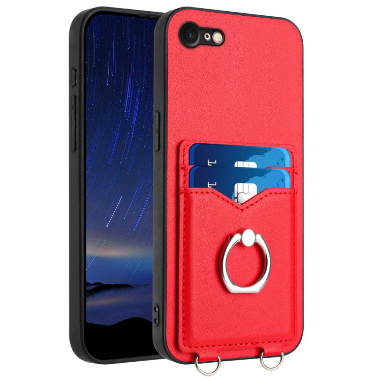 R20 Ring Card Holder Phone Case, For iPhone 14 Plus, For iPhone 14, For iPhone 14 Pro, For iPhone 14 Pro Max, For iPhone SE 2022 / SE 2020 / 8, For iPhone 13 Pro Max, For iPhone 13 Pro, For iPhone 13