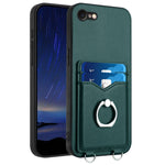 R20 Ring Card Holder Phone Case, For iPhone 14 Plus, For iPhone 14, For iPhone 14 Pro, For iPhone 14 Pro Max, For iPhone SE 2022 / SE 2020 / 8, For iPhone 13 Pro Max, For iPhone 13 Pro, For iPhone 13