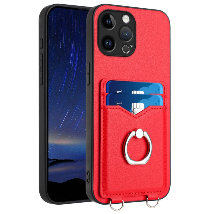 R20 Ring Card Holder Phone Case, For iPhone 14 Plus, For iPhone 14, For iPhone 14 Pro, For iPhone 14 Pro Max, For iPhone SE 2022 / SE 2020 / 8, For iPhone 13 Pro Max, For iPhone 13 Pro, For iPhone 13