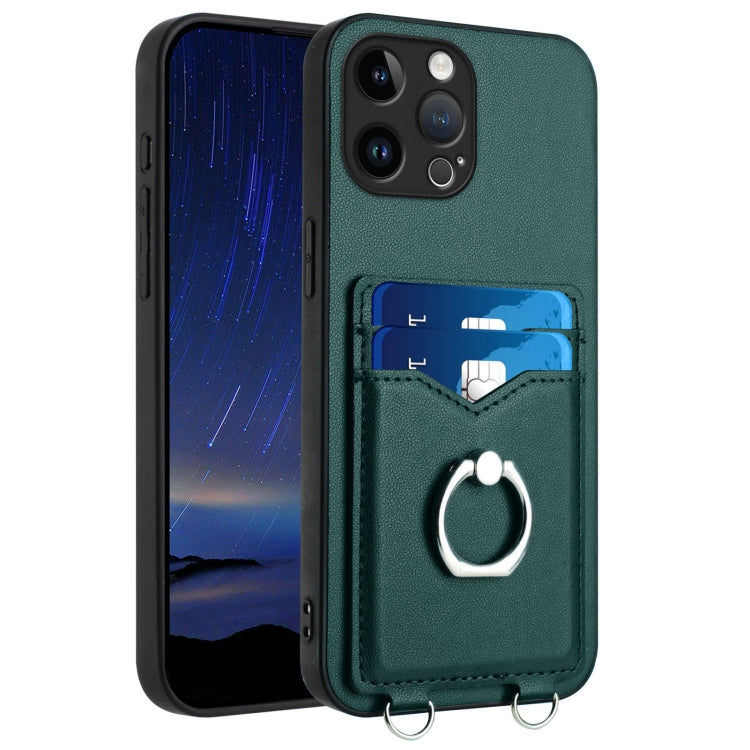R20 Ring Card Holder Phone Case, For iPhone 14 Plus, For iPhone 14, For iPhone 14 Pro, For iPhone 14 Pro Max, For iPhone SE 2022 / SE 2020 / 8, For iPhone 13 Pro Max, For iPhone 13 Pro, For iPhone 13