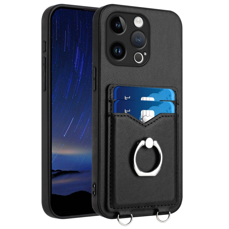 R20 Ring Card Holder Phone Case, For iPhone 14 Plus, For iPhone 14, For iPhone 14 Pro, For iPhone 14 Pro Max, For iPhone SE 2022 / SE 2020 / 8, For iPhone 13 Pro Max, For iPhone 13 Pro, For iPhone 13