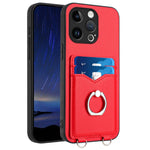 R20 Ring Card Holder Phone Case, For iPhone 14 Plus, For iPhone 14, For iPhone 14 Pro, For iPhone 14 Pro Max, For iPhone SE 2022 / SE 2020 / 8, For iPhone 13 Pro Max, For iPhone 13 Pro, For iPhone 13