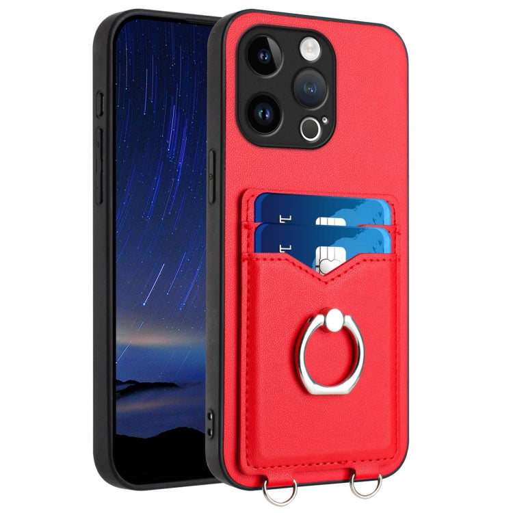 R20 Ring Card Holder Phone Case, For iPhone 14 Plus, For iPhone 14, For iPhone 14 Pro, For iPhone 14 Pro Max, For iPhone SE 2022 / SE 2020 / 8, For iPhone 13 Pro Max, For iPhone 13 Pro, For iPhone 13