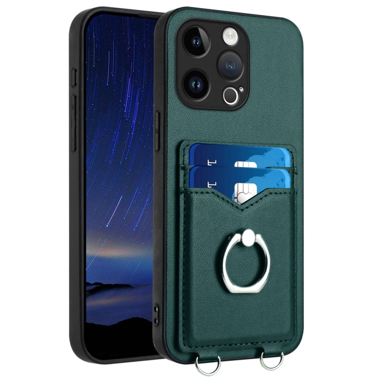 R20 Ring Card Holder Phone Case, For iPhone 14 Plus, For iPhone 14, For iPhone 14 Pro, For iPhone 14 Pro Max, For iPhone SE 2022 / SE 2020 / 8, For iPhone 13 Pro Max, For iPhone 13 Pro, For iPhone 13