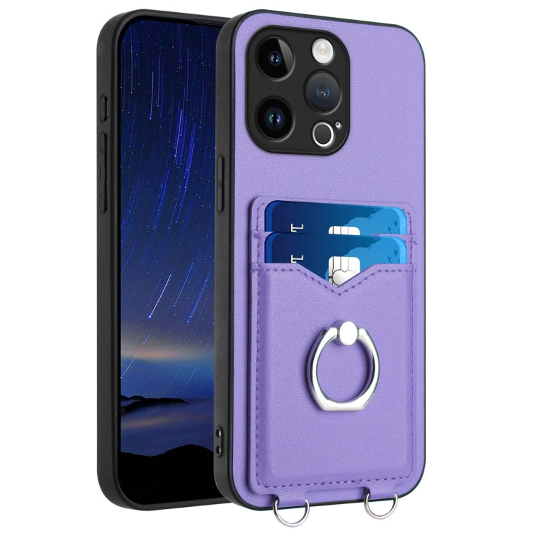 R20 Ring Card Holder Phone Case, For iPhone 14 Plus, For iPhone 14, For iPhone 14 Pro, For iPhone 14 Pro Max, For iPhone SE 2022 / SE 2020 / 8, For iPhone 13 Pro Max, For iPhone 13 Pro, For iPhone 13