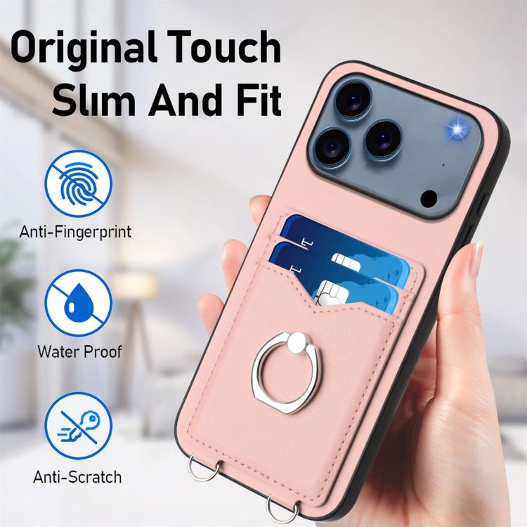 R20 Ring Card Holder Phone Case, For iPhone 17 Pro Max, For iPhone 17 Pro, For iPhone 17, For iPhone Air, For iPhone 15 Pro Max, For iPhone 15 Pro, For iPhone 15 Plus, For iPhone 15