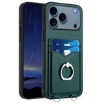 R20 Ring Card Holder Phone Case, For iPhone 17 Pro Max, For iPhone 17 Pro, For iPhone 17, For iPhone Air, For iPhone 15 Pro Max, For iPhone 15 Pro, For iPhone 15 Plus, For iPhone 15