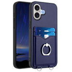 R20 Ring Card Holder Phone Case, For iPhone 17 Pro Max, For iPhone 17 Pro, For iPhone 17, For iPhone Air, For iPhone 15 Pro Max, For iPhone 15 Pro, For iPhone 15 Plus, For iPhone 15