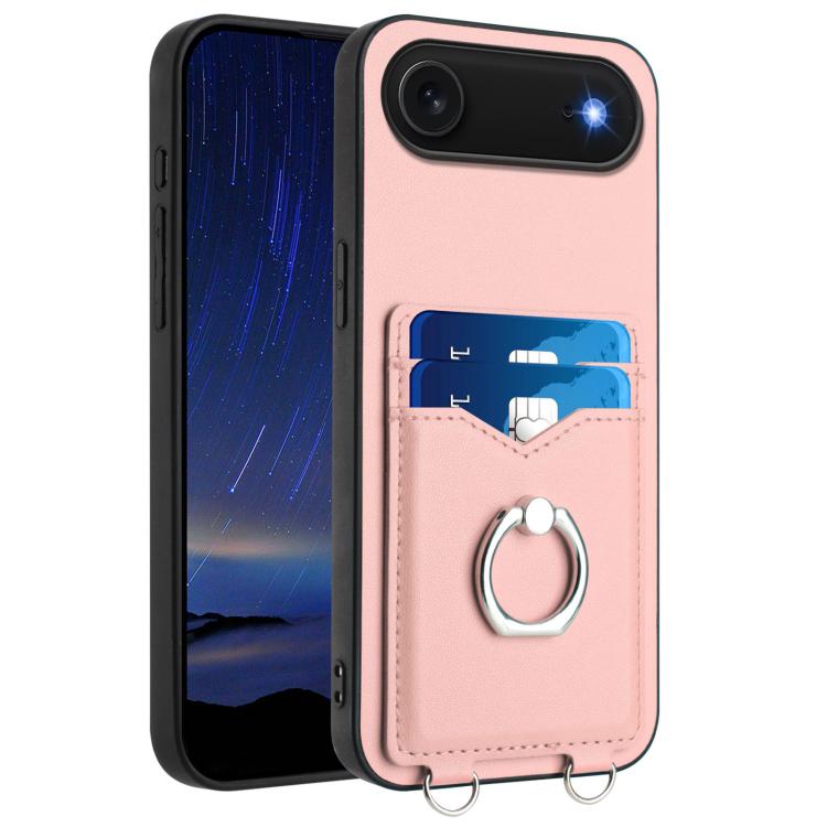 R20 Ring Card Holder Phone Case, For iPhone 17 Pro Max, For iPhone 17 Pro, For iPhone 17, For iPhone Air, For iPhone 15 Pro Max, For iPhone 15 Pro, For iPhone 15 Plus, For iPhone 15