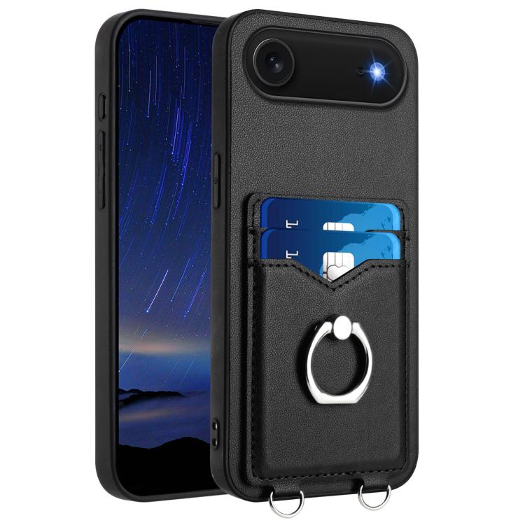 R20 Ring Card Holder Phone Case, For iPhone 17 Pro Max, For iPhone 17 Pro, For iPhone 17, For iPhone Air, For iPhone 15 Pro Max, For iPhone 15 Pro, For iPhone 15 Plus, For iPhone 15