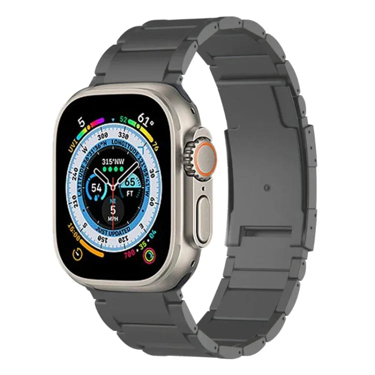 Titanium Metal Watch Band, For Apple Watch Series 10 46mm, For Apple Watch Series 10 42mm, For Apple Watch SE 2023 44mm, For Apple Watch SE 2023 40mm, For Apple Watch Ultra 2 49mm, For Apple Watch Series 9 45mm, For Apple Watch Series 9 41mm           ...