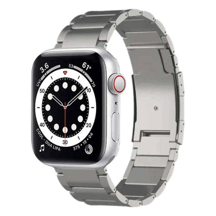 Titanium Metal Watch Band, For Apple Watch Series 7 41mm, For Apple Watch Series 7 45mm, For Apple Watch SE 40mm, For Apple Watch SE 44mm, For Apple Watch Series 6 40mm, For Apple Watch Series 6 44mm, For Apple Watch Series 5 44mm                      ...