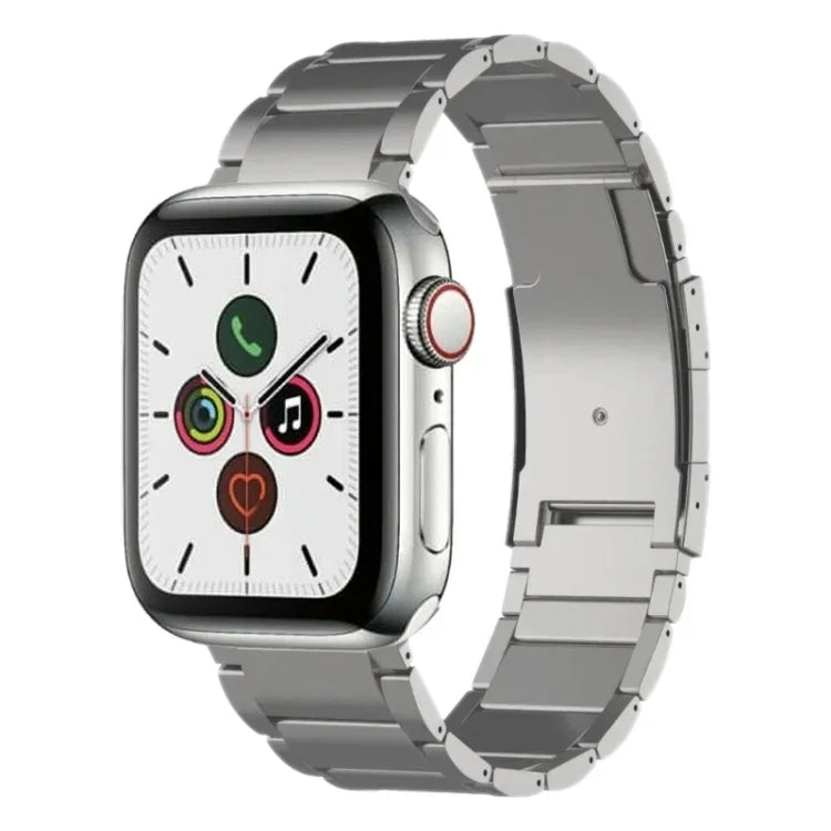 Titanium Metal Watch Band, For Apple Watch Series 7 41mm, For Apple Watch Series 7 45mm, For Apple Watch SE 40mm, For Apple Watch SE 44mm, For Apple Watch Series 6 40mm, For Apple Watch Series 6 44mm, For Apple Watch Series 5 44mm                      ...