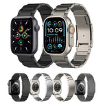 Titanium Metal Watch Band, For Apple Watch Series 10 46mm, For Apple Watch Series 10 42mm, For Apple Watch SE 2023 44mm, For Apple Watch SE 2023 40mm, For Apple Watch Ultra 2 49mm, For Apple Watch Series 9 45mm, For Apple Watch Series 9 41mm           ...