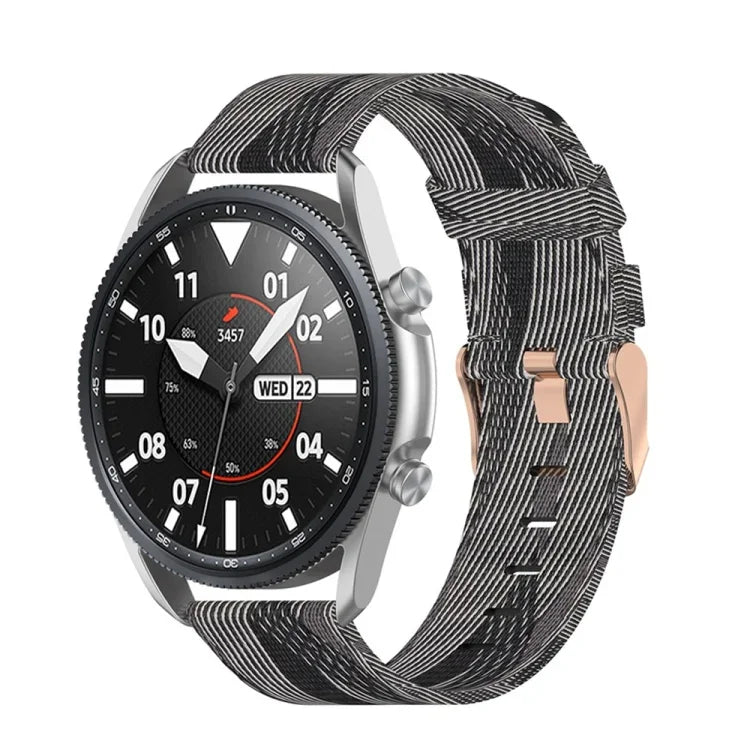 Woven Nylon Textured Strap, Size: Free Size 20mm, For Galaxy Watch 3 41mm