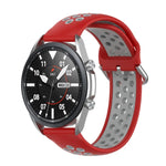 Silicone Sports Two-tone Strap, Size: Free Size 20mm, For Galaxy Watch 3 41mm